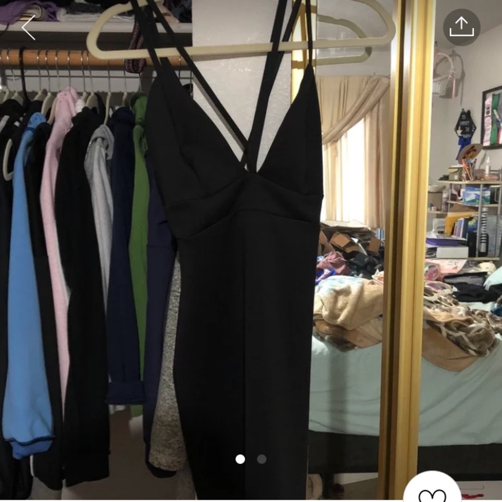 Mini black dress